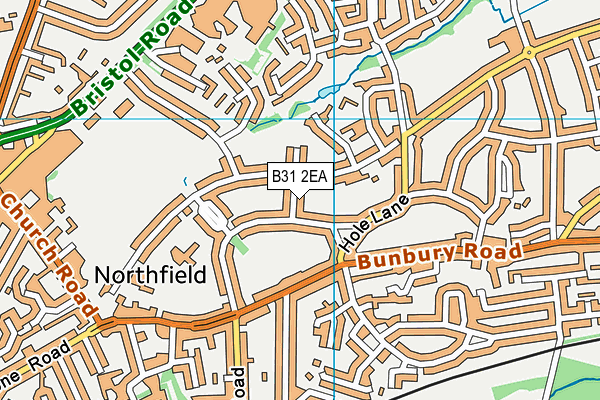 B31 2EA map - OS VectorMap District (Ordnance Survey)