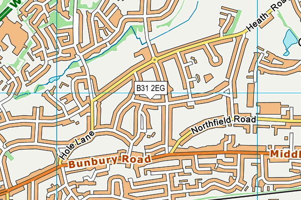 B31 2EG map - OS VectorMap District (Ordnance Survey)