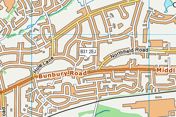 B31 2EJ map - OS VectorMap District (Ordnance Survey)
