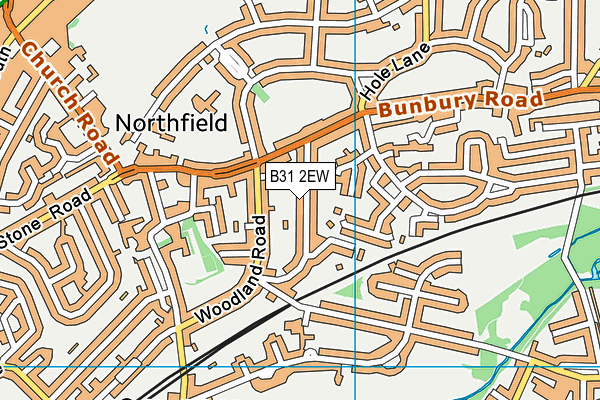 B31 2EW map - OS VectorMap District (Ordnance Survey)