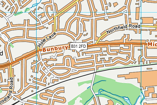 B31 2FD map - OS VectorMap District (Ordnance Survey)