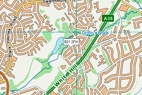 B31 2FH map - OS VectorMap District (Ordnance Survey)