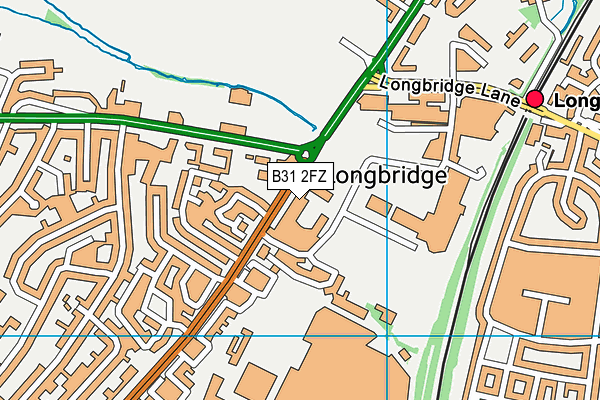 B31 2FZ map - OS VectorMap District (Ordnance Survey)