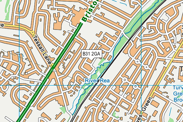 B31 2GA map - OS VectorMap District (Ordnance Survey)
