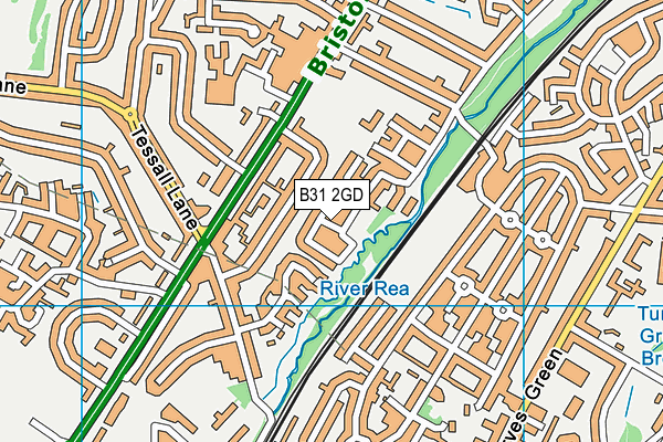 B31 2GD map - OS VectorMap District (Ordnance Survey)