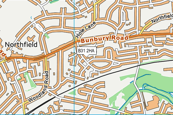 B31 2HA map - OS VectorMap District (Ordnance Survey)