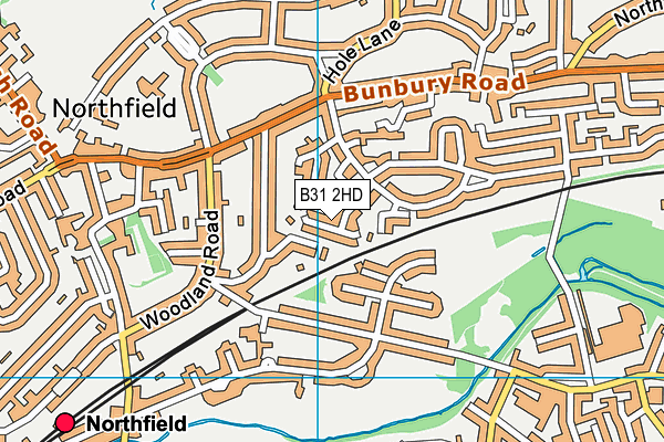 B31 2HD map - OS VectorMap District (Ordnance Survey)