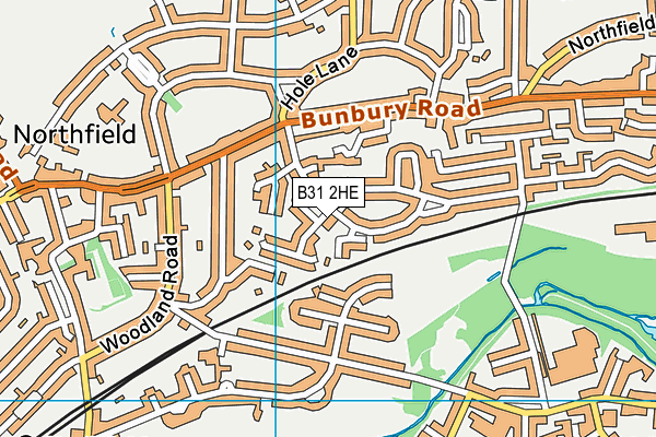 B31 2HE map - OS VectorMap District (Ordnance Survey)