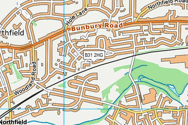 B31 2HG map - OS VectorMap District (Ordnance Survey)