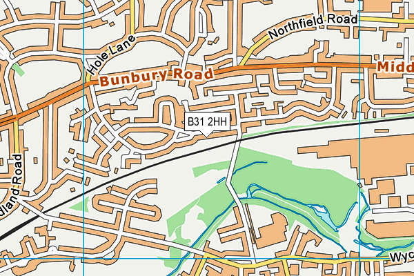 B31 2HH map - OS VectorMap District (Ordnance Survey)