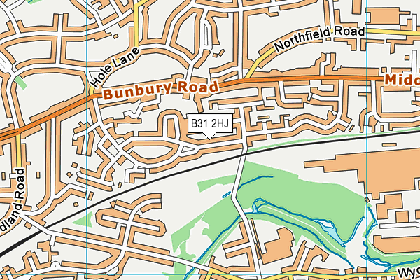 B31 2HJ map - OS VectorMap District (Ordnance Survey)