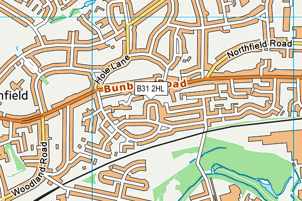 B31 2HL map - OS VectorMap District (Ordnance Survey)