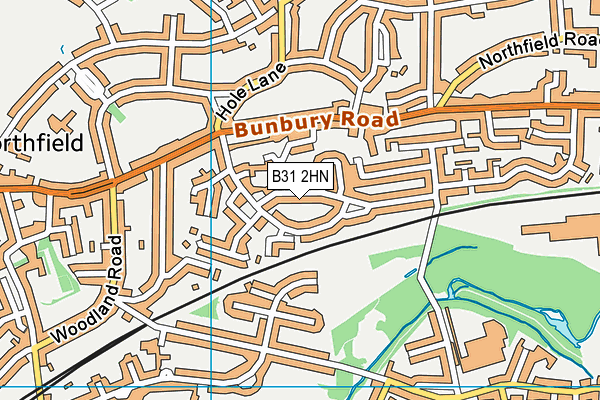 B31 2HN map - OS VectorMap District (Ordnance Survey)