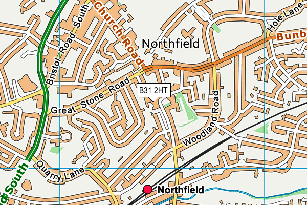 B31 2HT map - OS VectorMap District (Ordnance Survey)