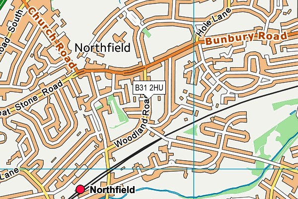 B31 2HU map - OS VectorMap District (Ordnance Survey)