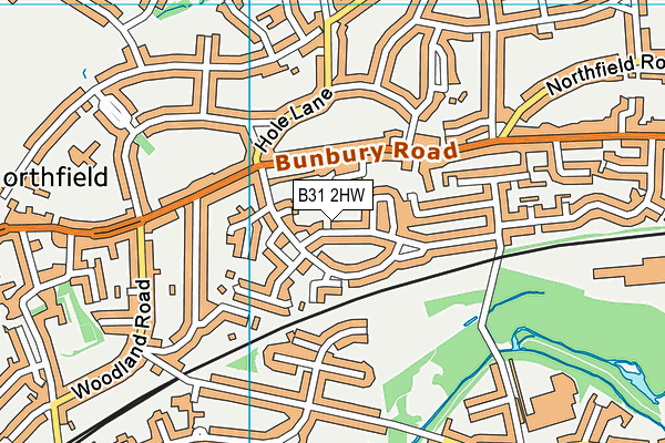 B31 2HW map - OS VectorMap District (Ordnance Survey)