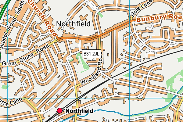 B31 2JL map - OS VectorMap District (Ordnance Survey)