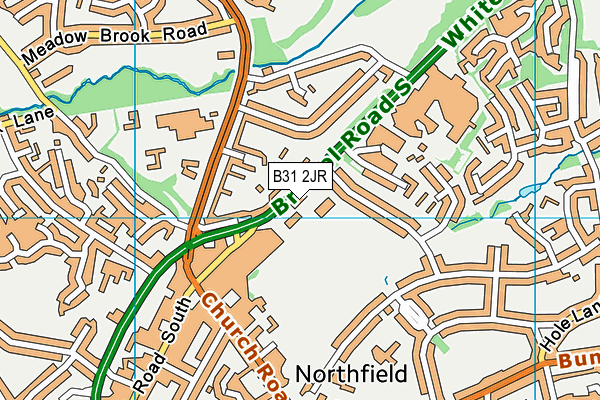 B31 2JR map - OS VectorMap District (Ordnance Survey)