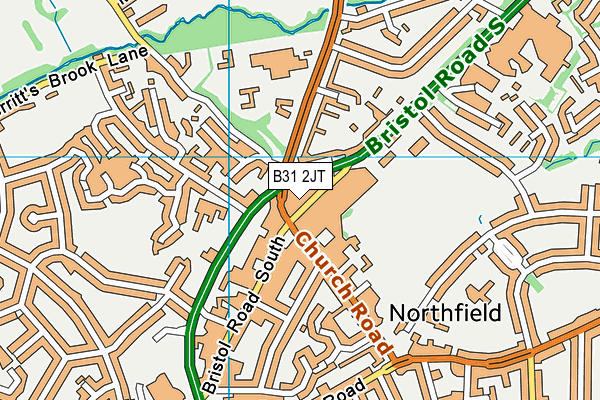 B31 2JT map - OS VectorMap District (Ordnance Survey)