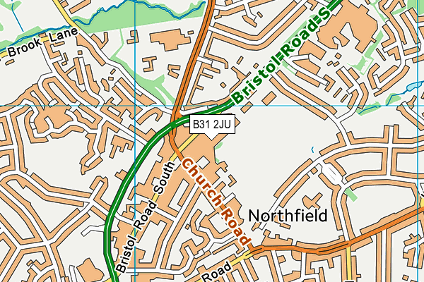 B31 2JU map - OS VectorMap District (Ordnance Survey)