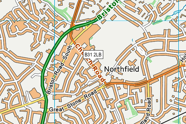 B31 2LB map - OS VectorMap District (Ordnance Survey)