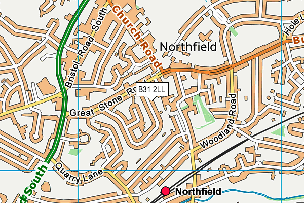 B31 2LL map - OS VectorMap District (Ordnance Survey)