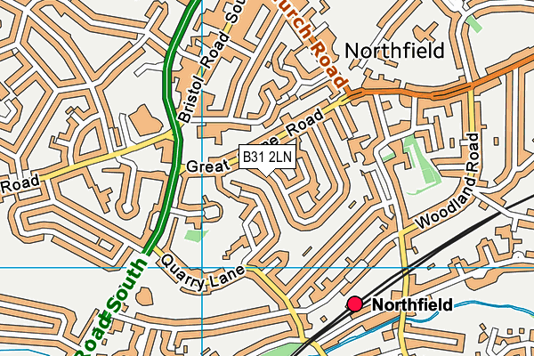 B31 2LN map - OS VectorMap District (Ordnance Survey)