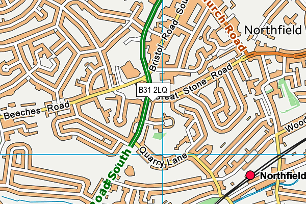 B31 2LQ map - OS VectorMap District (Ordnance Survey)