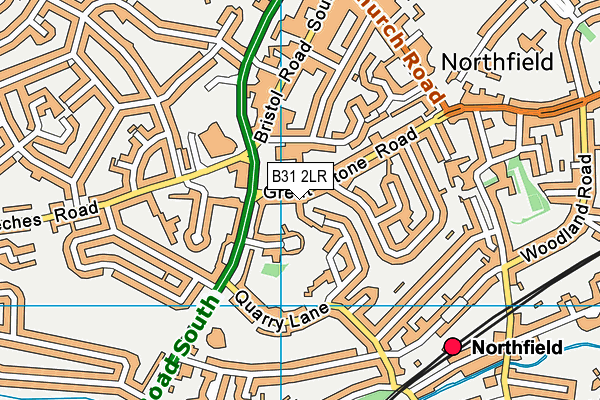 B31 2LR map - OS VectorMap District (Ordnance Survey)