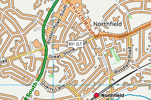 B31 2LT map - OS VectorMap District (Ordnance Survey)