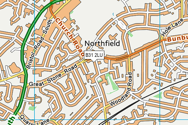 B31 2LU map - OS VectorMap District (Ordnance Survey)