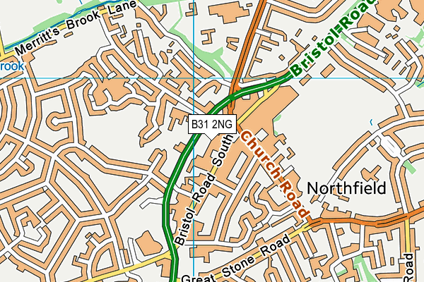 B31 2NG map - OS VectorMap District (Ordnance Survey)