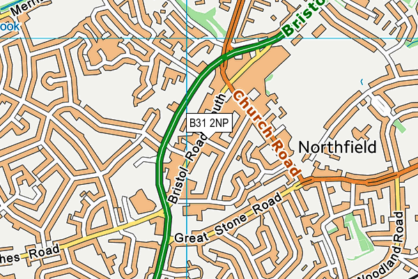 B31 2NP map - OS VectorMap District (Ordnance Survey)