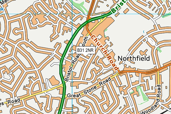 B31 2NR map - OS VectorMap District (Ordnance Survey)