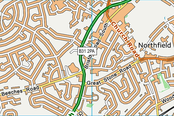 B31 2PA map - OS VectorMap District (Ordnance Survey)