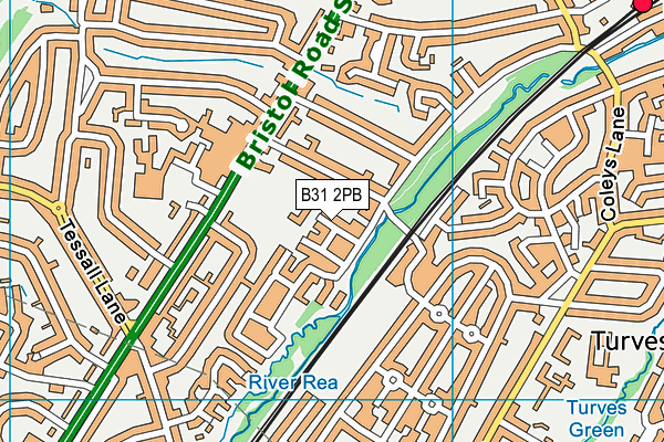 B31 2PB map - OS VectorMap District (Ordnance Survey)