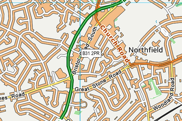 B31 2PR map - OS VectorMap District (Ordnance Survey)