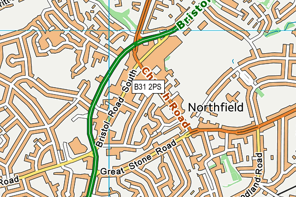 B31 2PS map - OS VectorMap District (Ordnance Survey)