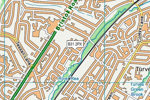 B31 2PX map - OS VectorMap District (Ordnance Survey)