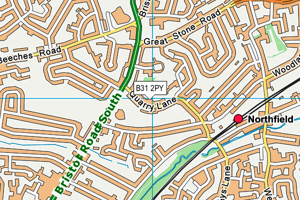 B31 2PY map - OS VectorMap District (Ordnance Survey)