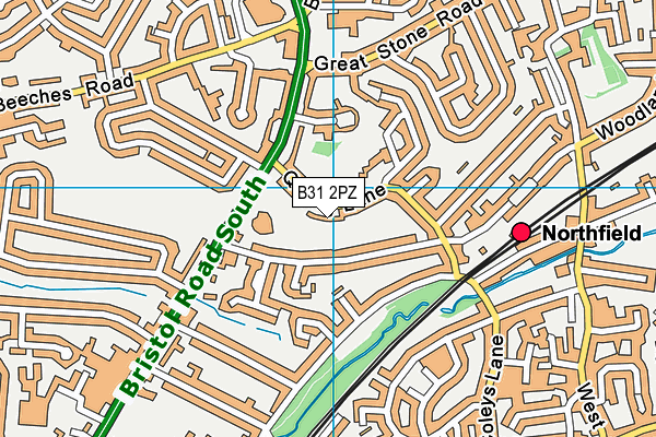 B31 2PZ map - OS VectorMap District (Ordnance Survey)