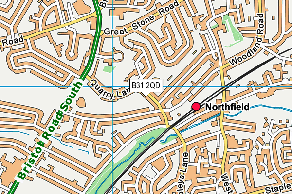B31 2QD map - OS VectorMap District (Ordnance Survey)