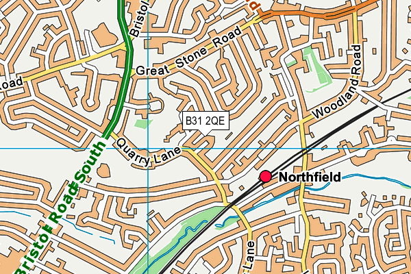 B31 2QE map - OS VectorMap District (Ordnance Survey)