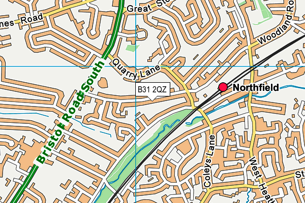 B31 2QZ map - OS VectorMap District (Ordnance Survey)