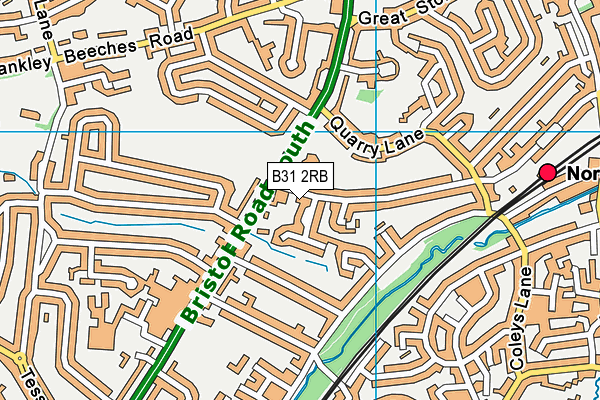 B31 2RB map - OS VectorMap District (Ordnance Survey)