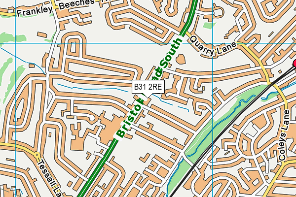 B31 2RE map - OS VectorMap District (Ordnance Survey)