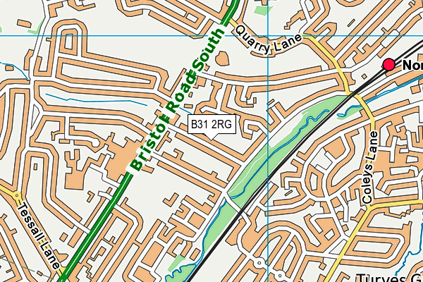 B31 2RG map - OS VectorMap District (Ordnance Survey)