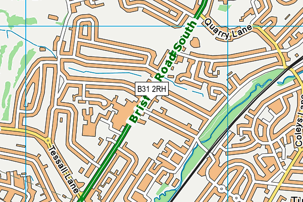 B31 2RH map - OS VectorMap District (Ordnance Survey)