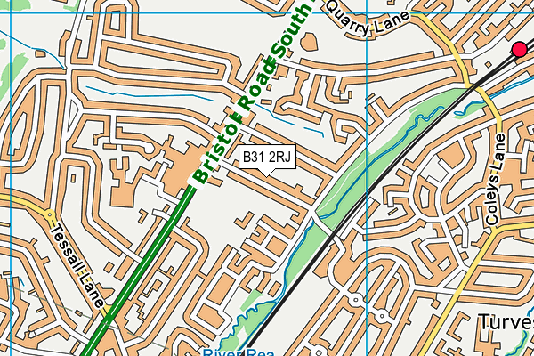 B31 2RJ map - OS VectorMap District (Ordnance Survey)