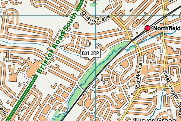 B31 2RP map - OS VectorMap District (Ordnance Survey)